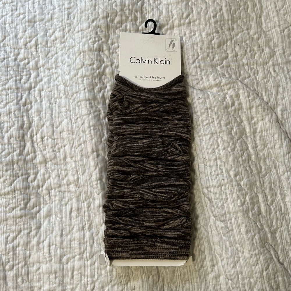 Calvin Klein leg warmers